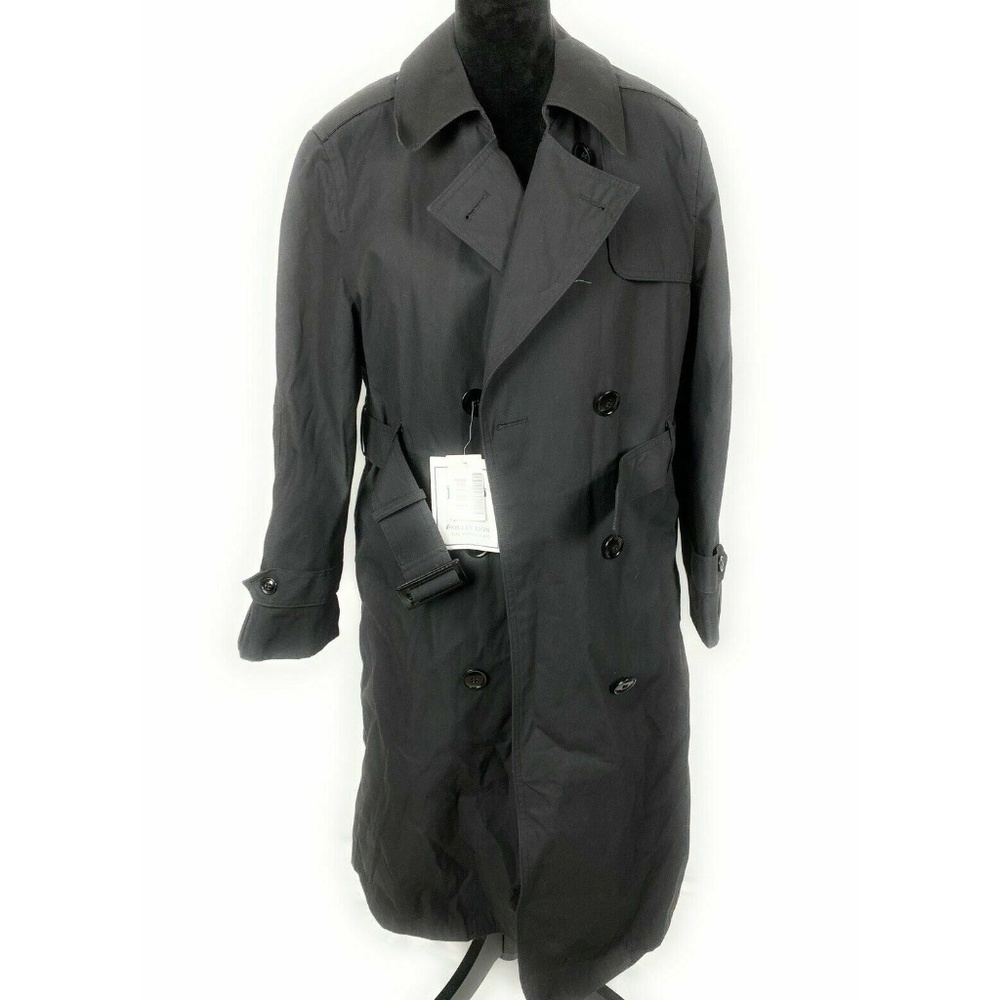 Womens Garrison Trench Military Army Weather Coat